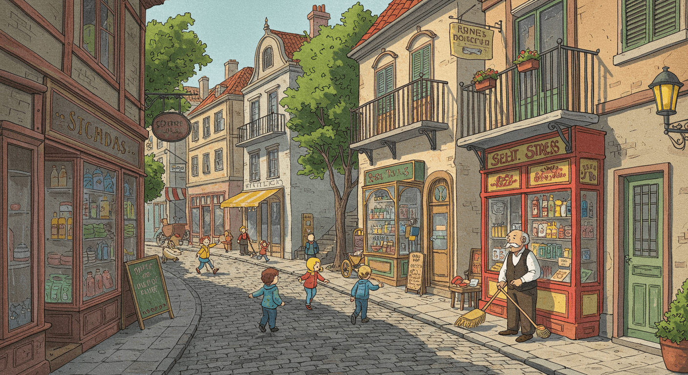 how to describe a street in writing​