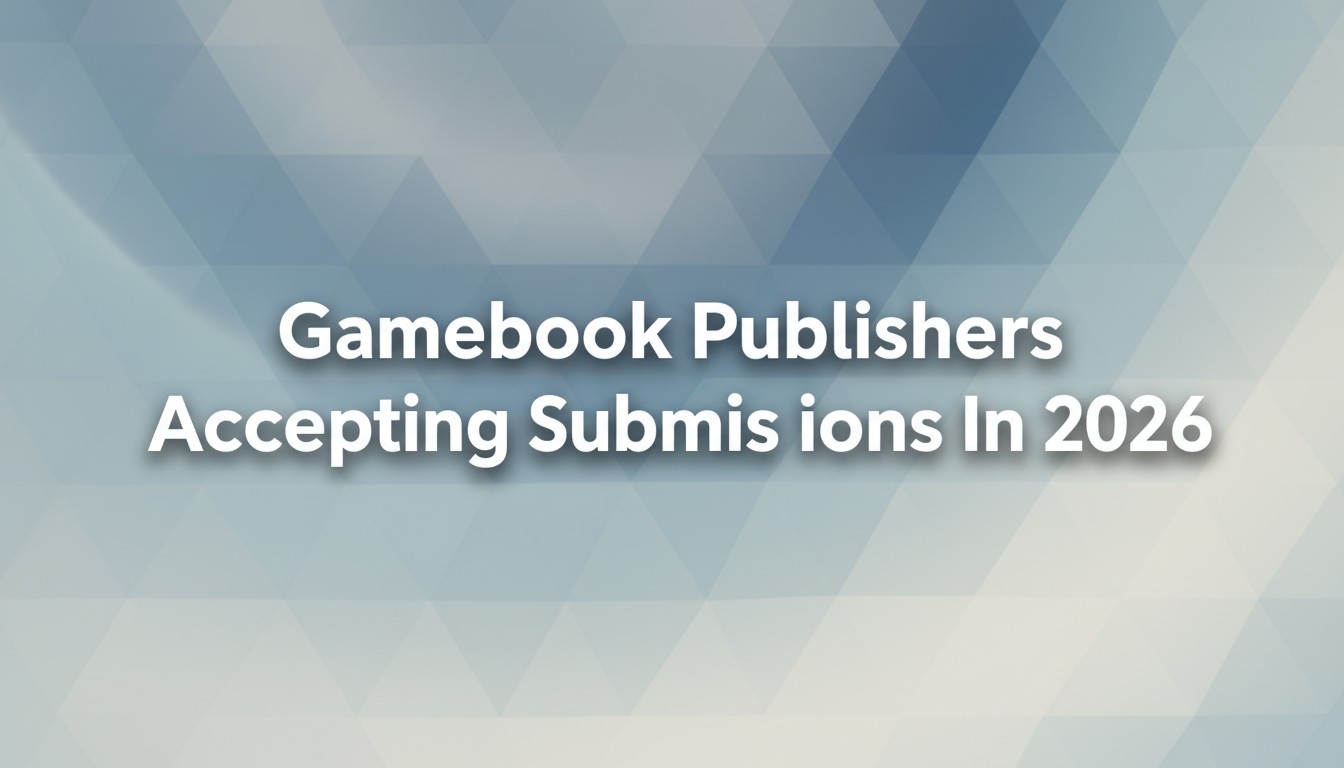 Gamebook Publishers Accepting Submissions In 2026