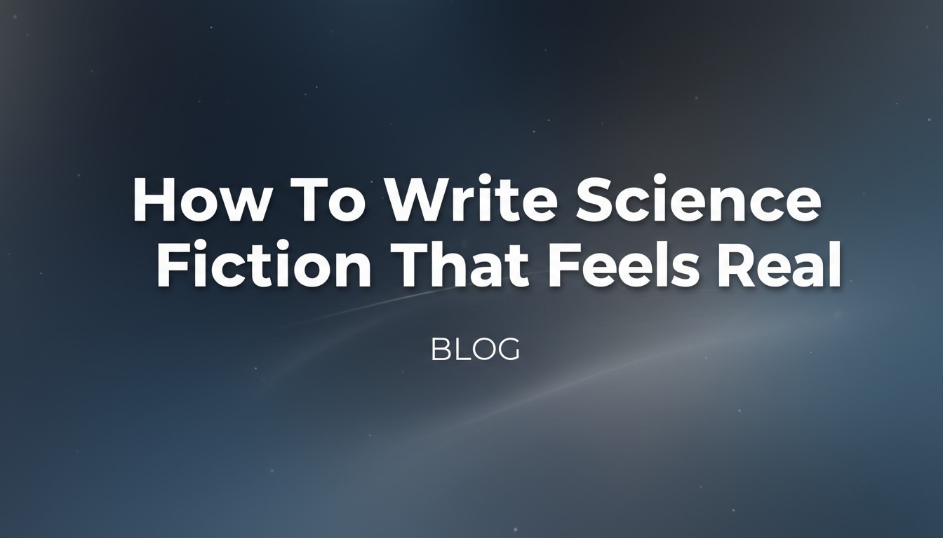 How To Write Science Fiction That Feels Real