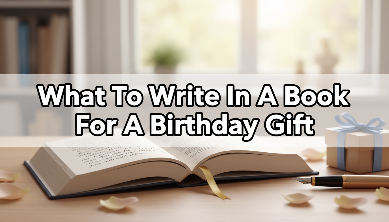 What To Write In A Book For A Birthday Gift