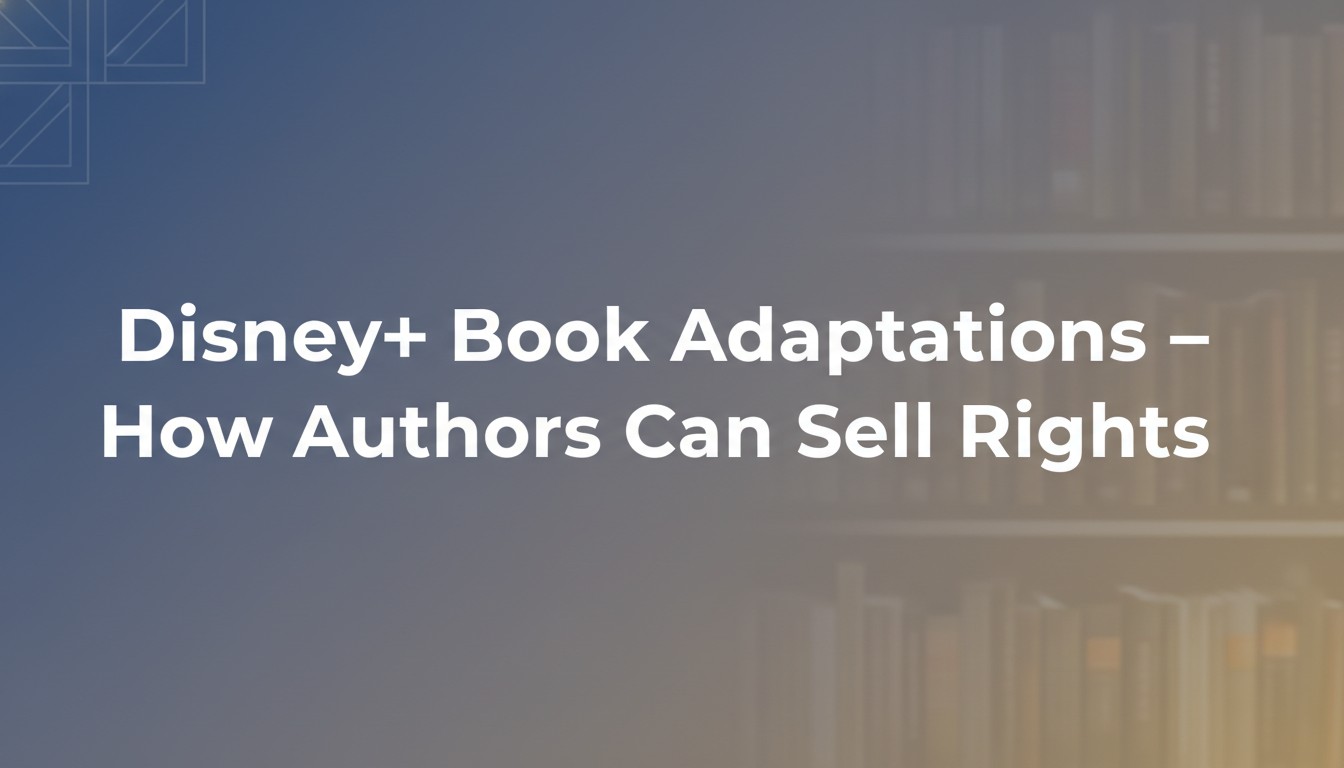 Disney+ Book Adaptations – How Authors Can Sell Rights
