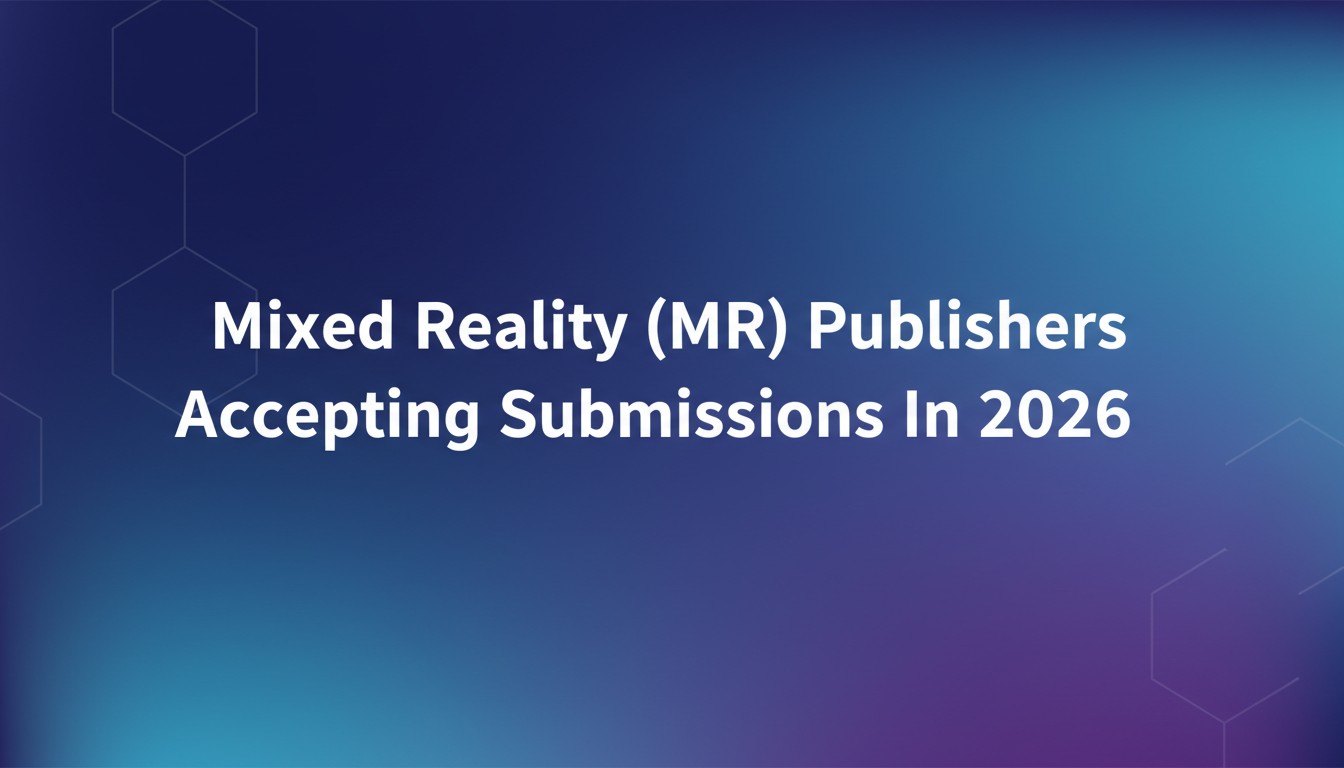 Mixed Reality (MR) Publishers Accepting Submissions In 2026