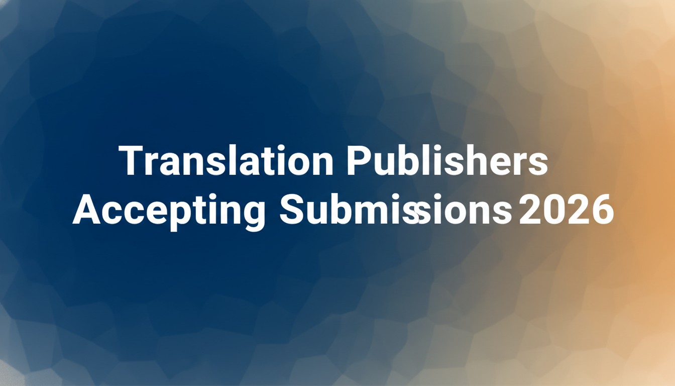 Translation Publishers Accepting Submissions 2026