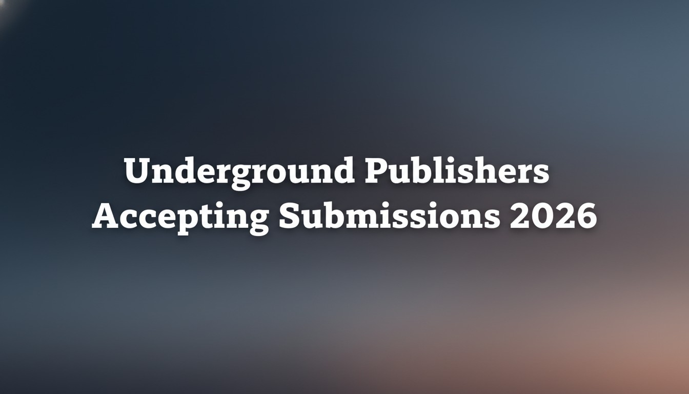 Underground Publishers Accepting Submissions 2026