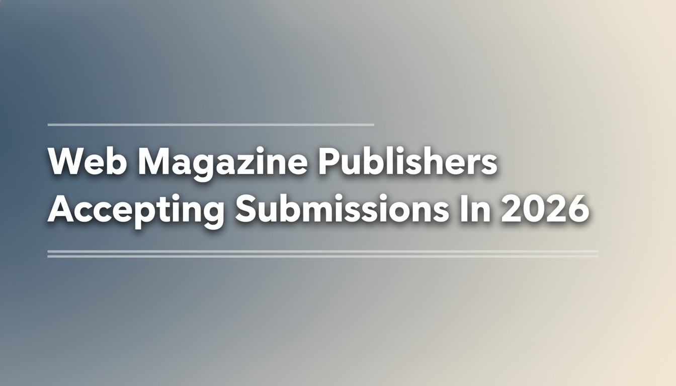 Web Magazine Publishers Accepting Submissions In 2026
