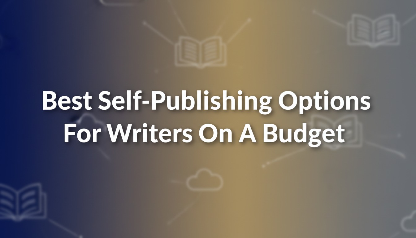 Best Self-Publishing Options For Writers On A Budget
