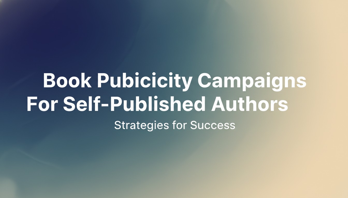 Book Publicity Campaigns For Self-Published Authors