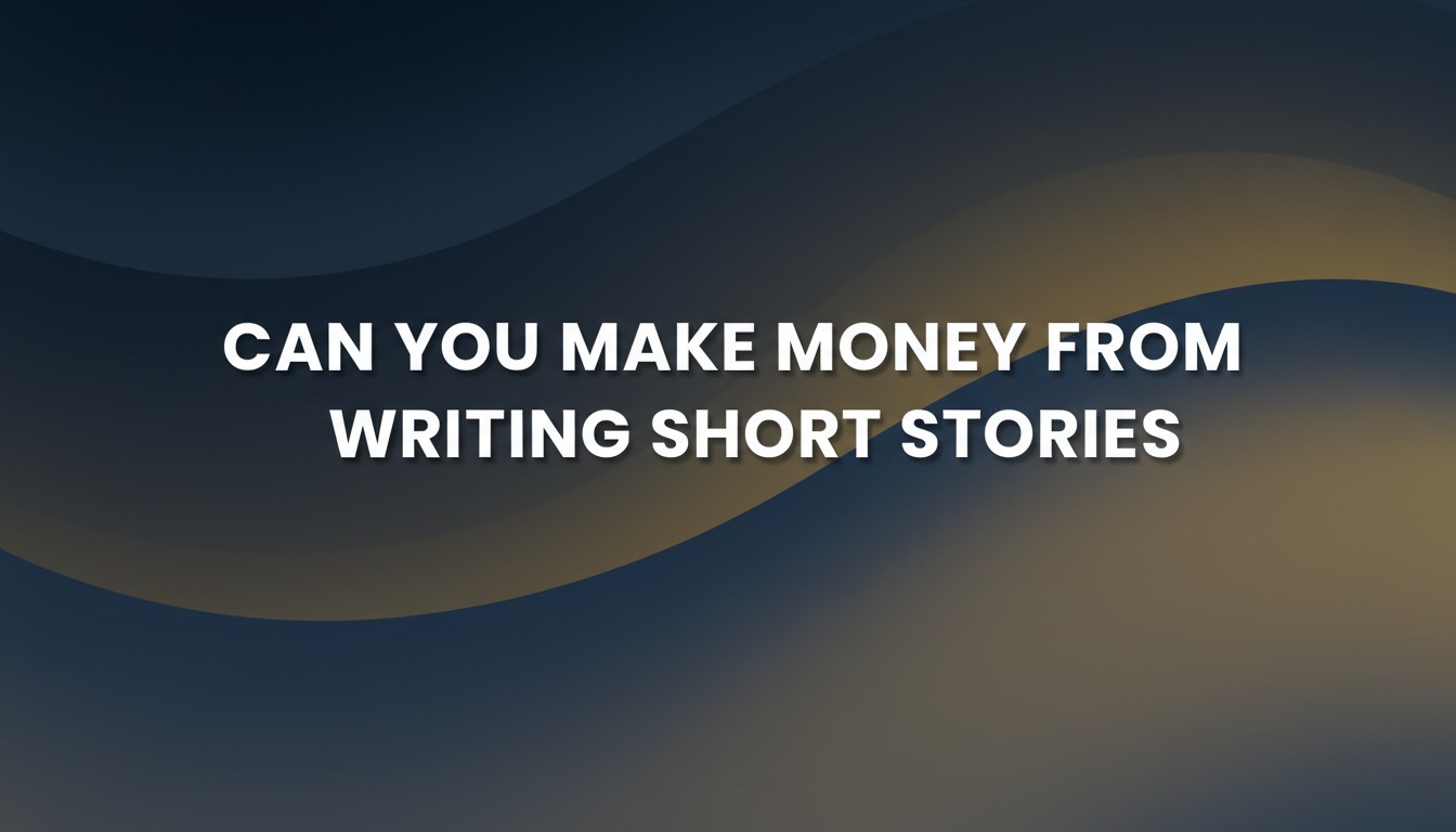 Can You Make Money From Writing Short Stories