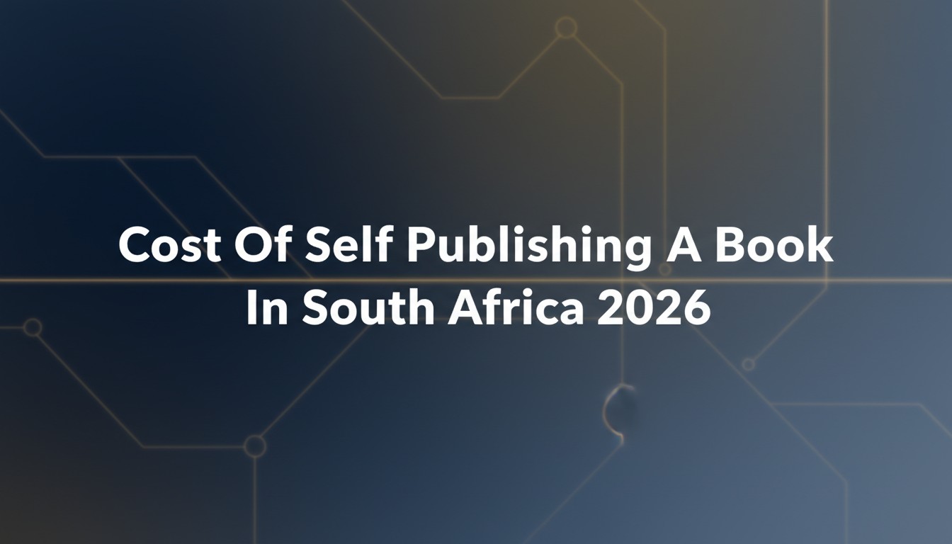 Cost Of Self Publishing A Book In South Africa 2026