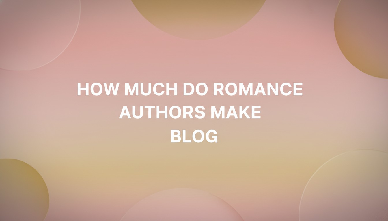 How Much Do Romance Authors Make