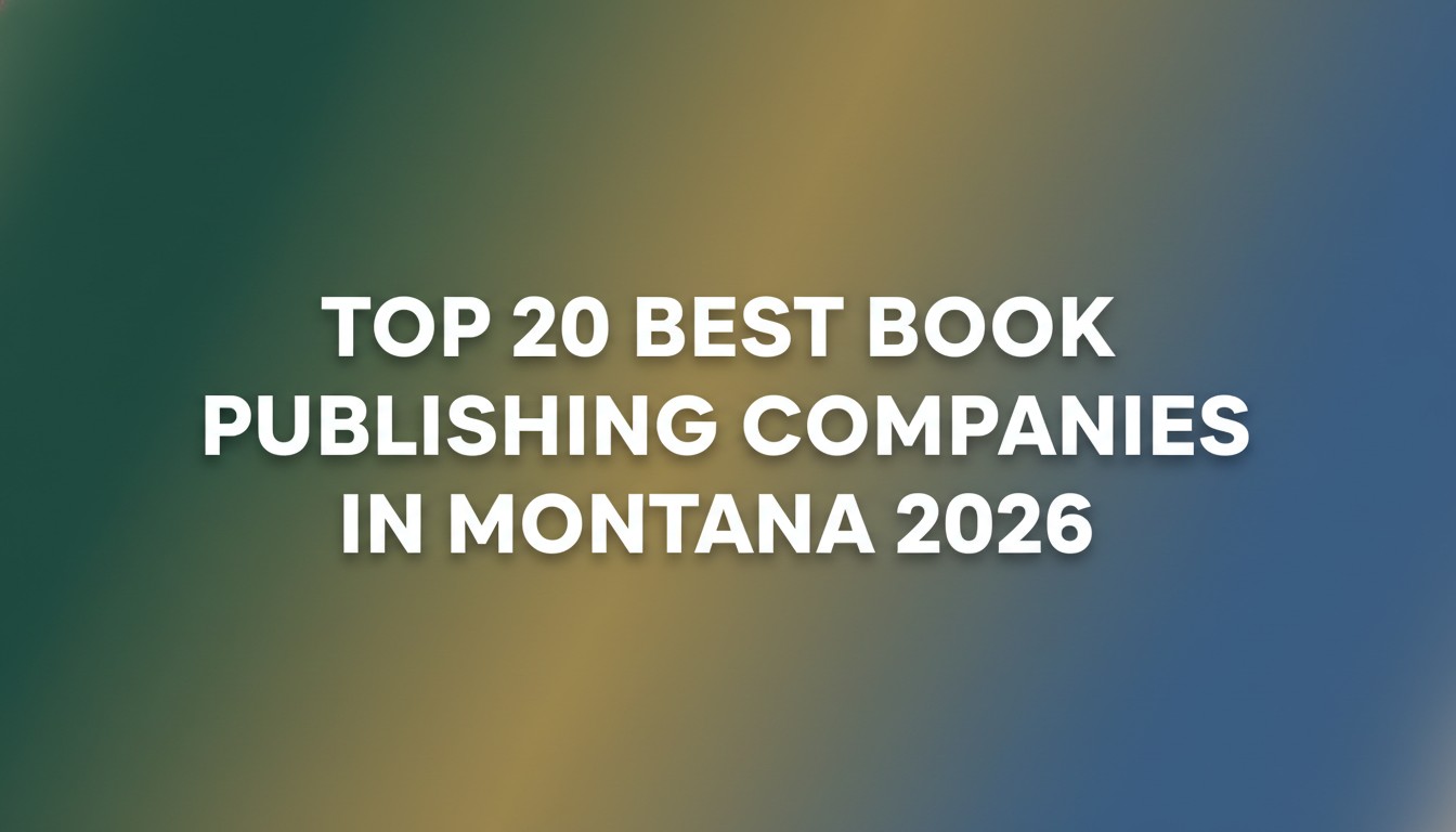 Top 20 Best Book Publishing Companies in Montana 2026