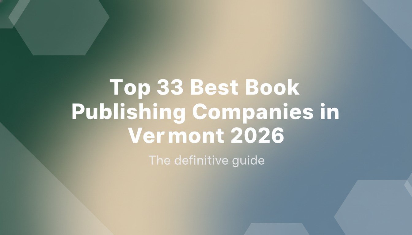 Top 33 Best Book Publishing Companies in Vermont 2026
