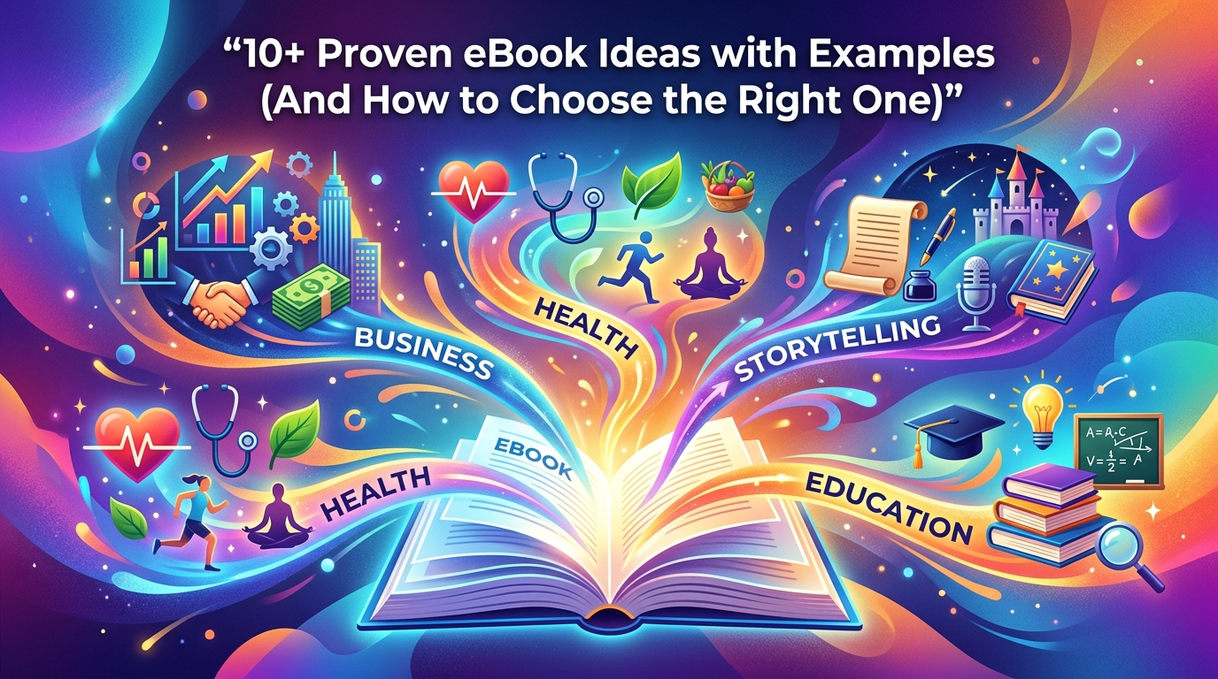10+ Proven eBook Ideas with Examples (And How to Choose the Right One)