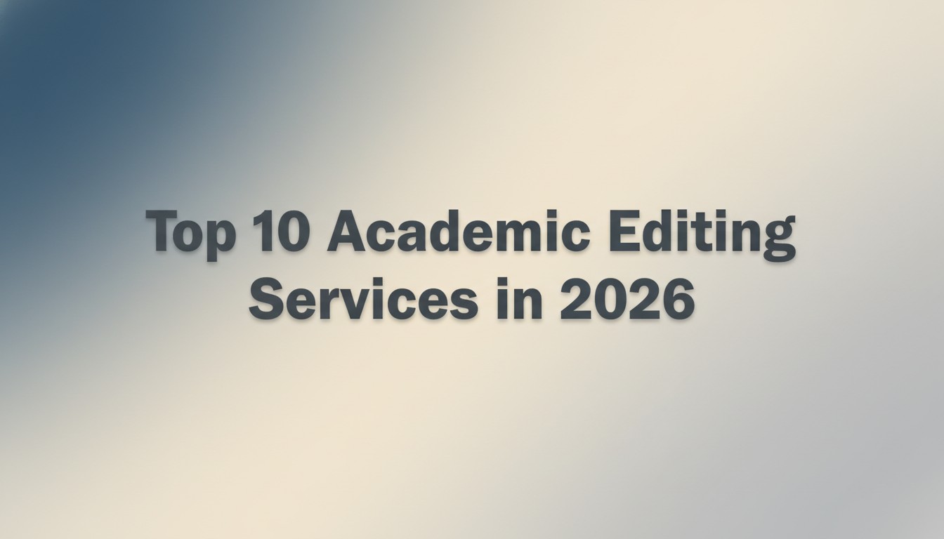 Top 10 Academic Editing Services in 2026