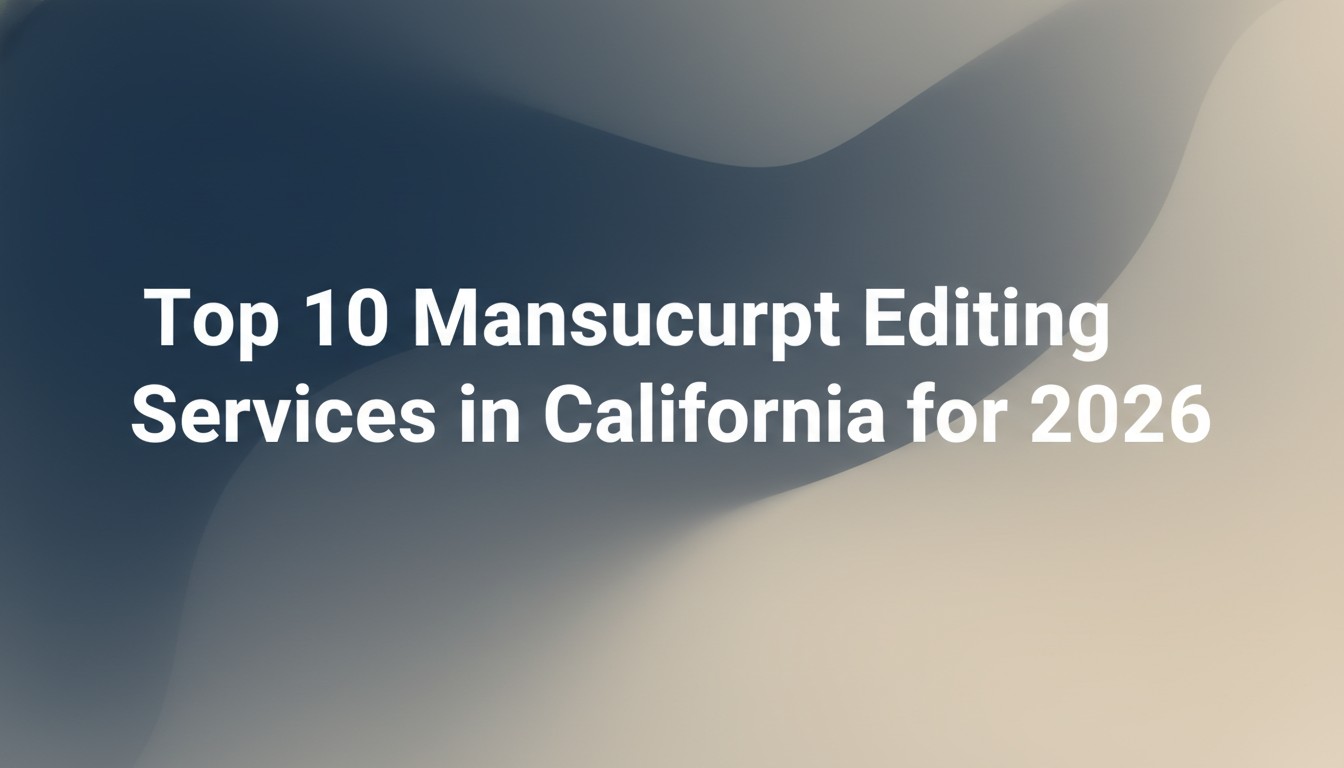 Top 10 Manuscript Editing Services in California for 2026