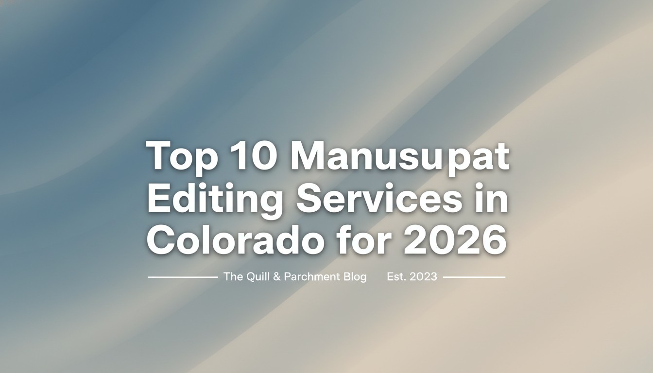 Top 10 Manuscript Editing Services in Colorado for 2026