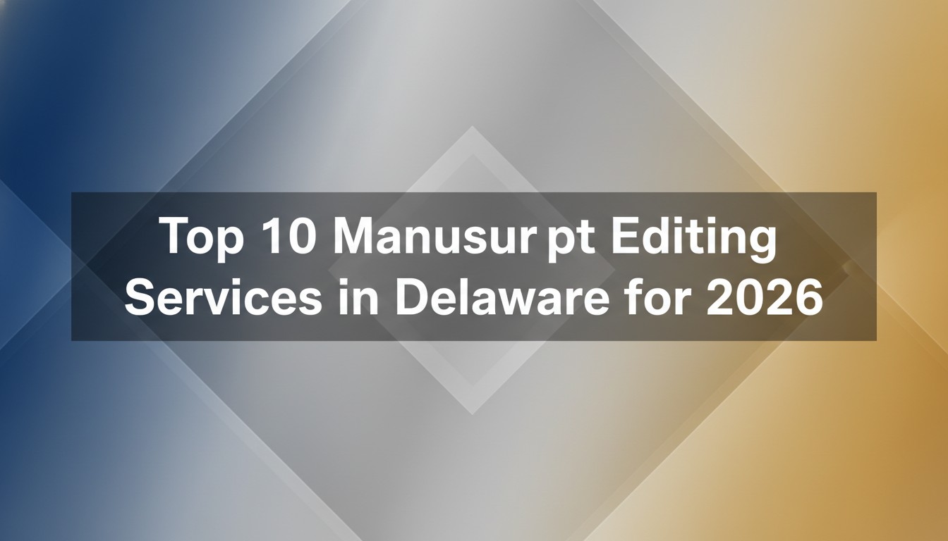 Top 10 Manuscript Editing Services in Delaware for 2026