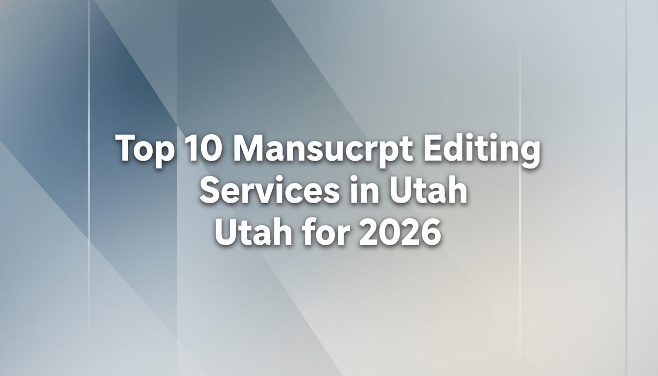 Top 10 Manuscript Editing Services in Utah for 2026