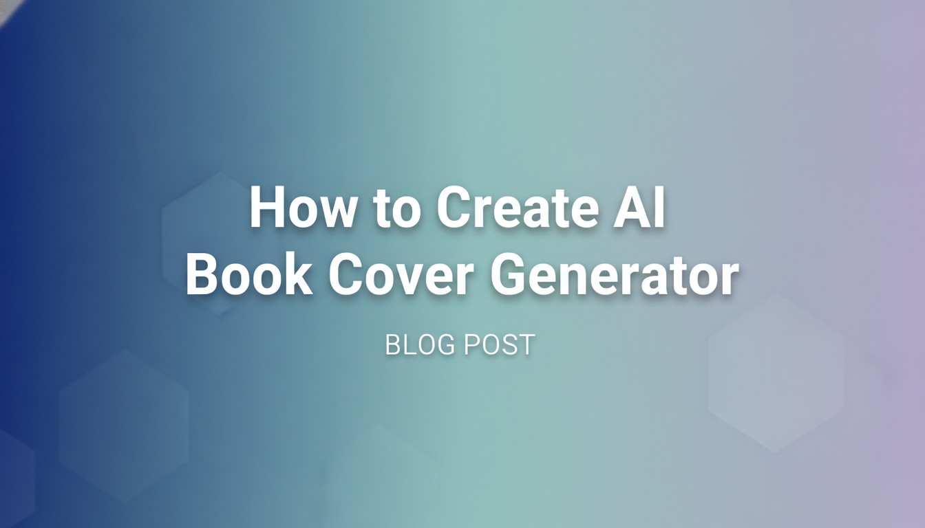 How to Create AI Book Cover Generator