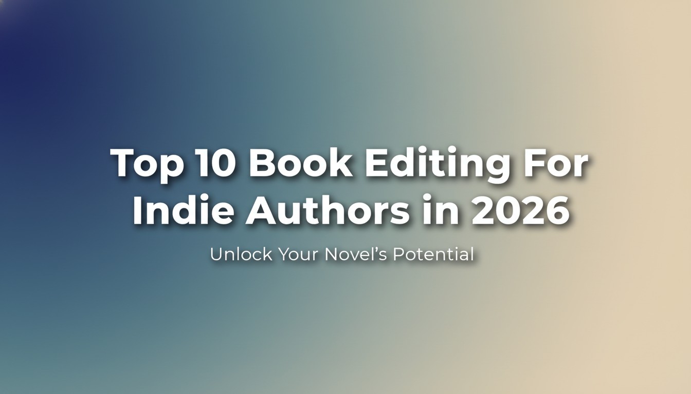 Top 10 Book Editing For Indie Authors in 2026