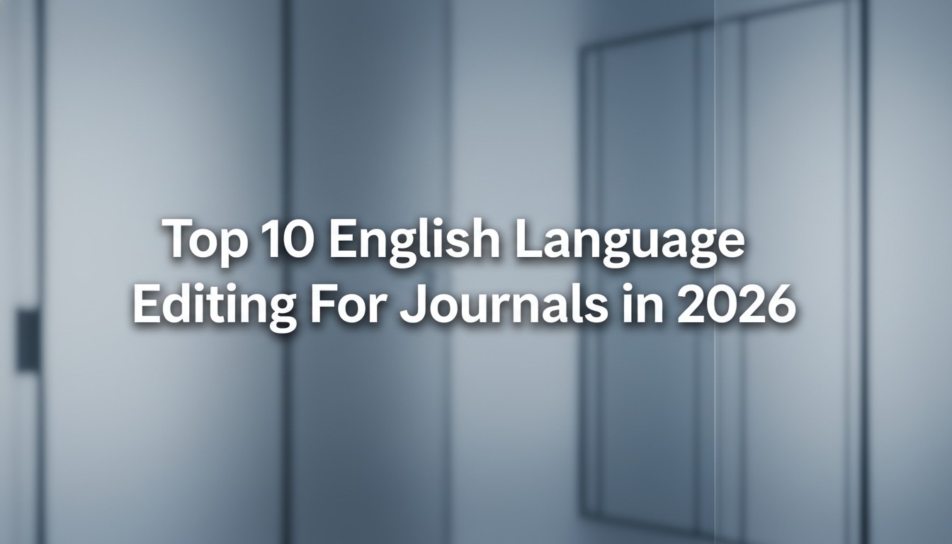 Top 10 English Language Editing For Journals in 2026