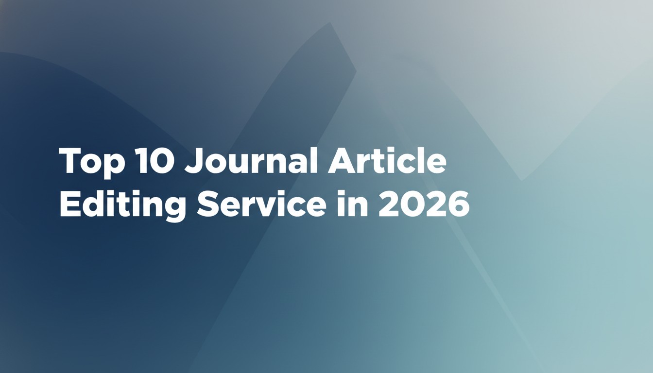 Top 10 Journal Article Editing Service in 2026
