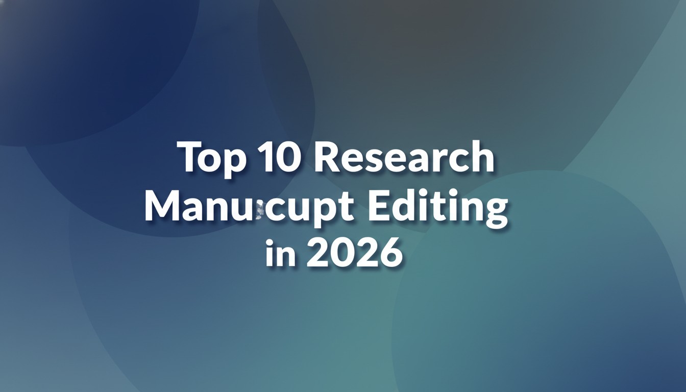 Top 10 Research Manuscript Editing in 2026